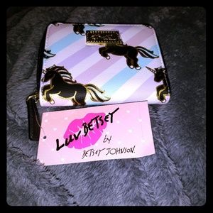Betsey Johnson Unicorn Wallet NEW WITH TAGS